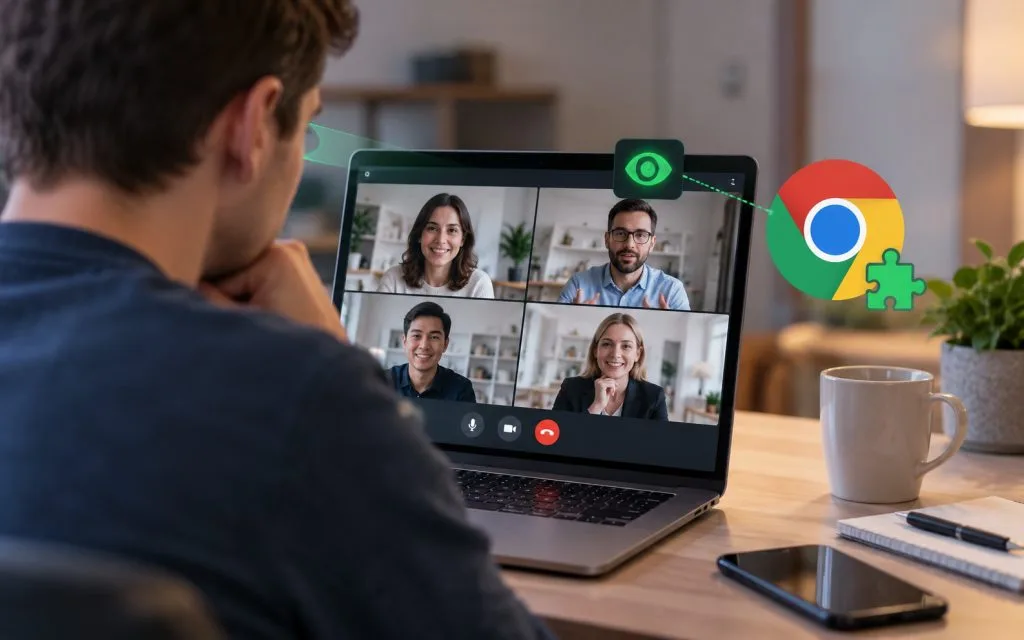 Розробник створив безкоштовне розширення для Chrome, яке імітує уважність на відеодзвінках