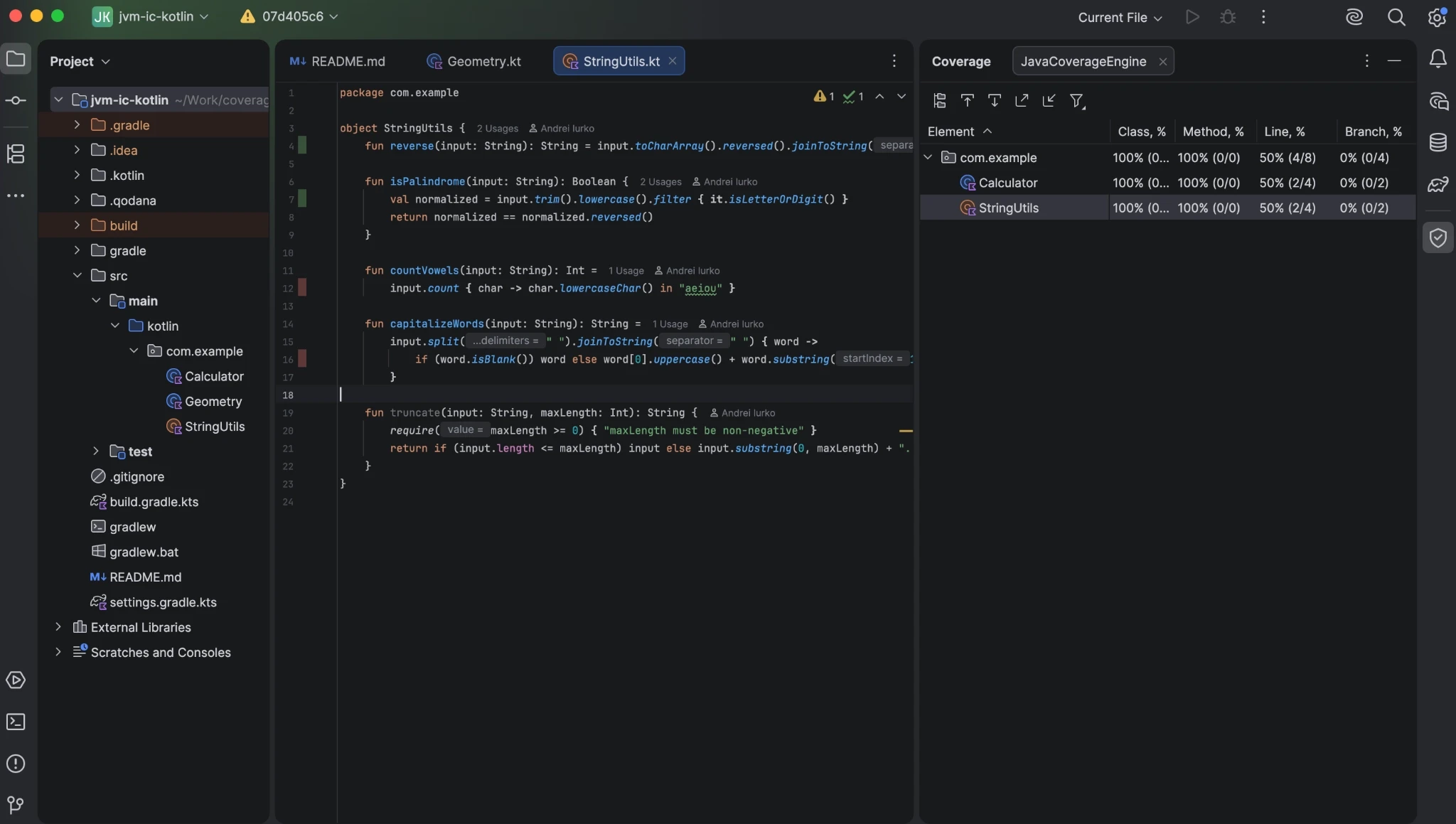 Qodana code coverage fo incremental analysis in the IDE