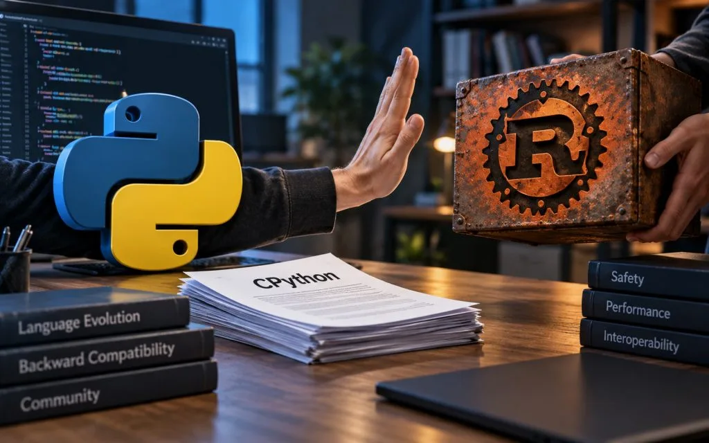 CPython відмовився робити Rust обов’язковим — обрано опціональний шлях