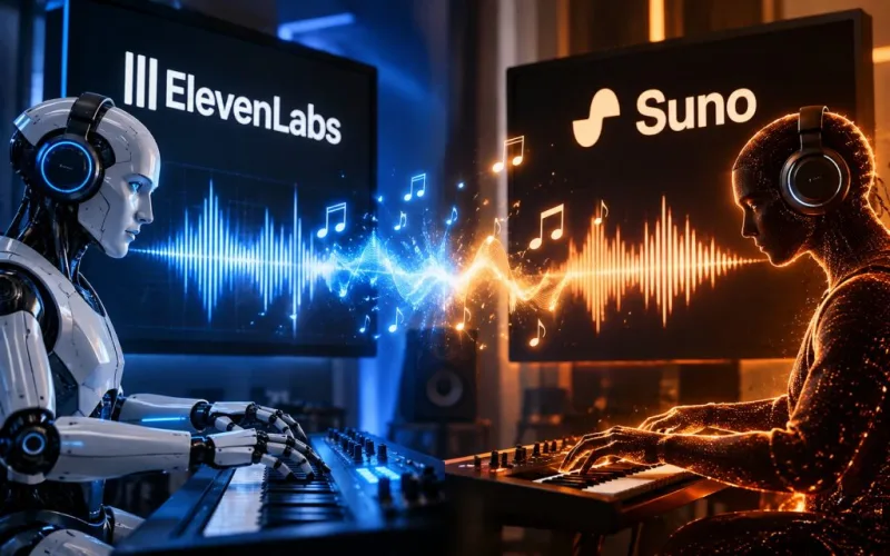 ElevenLabs кидає виклик Suno: безкоштовні завантаження треків та прозорі ліцензії