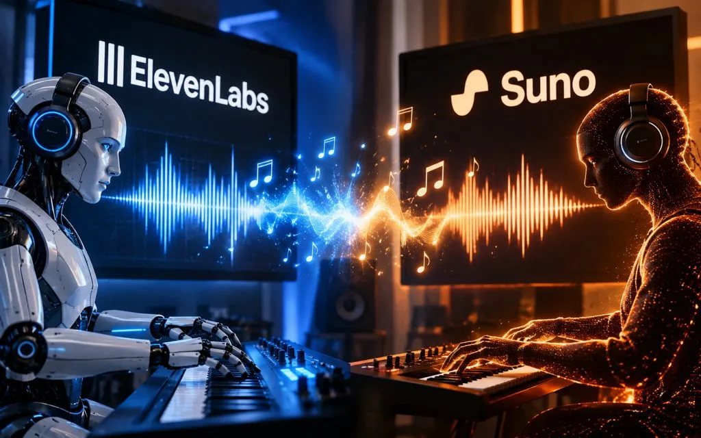 ElevenLabs кидає виклик Suno: безкоштовні завантаження треків та прозорі ліцензії