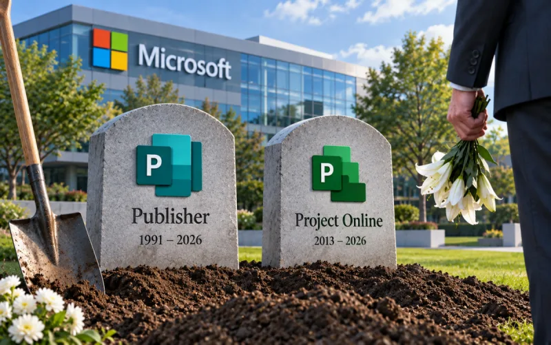 Кінець епохи: Microsoft остаточно ховає Publisher і закриває Project Online