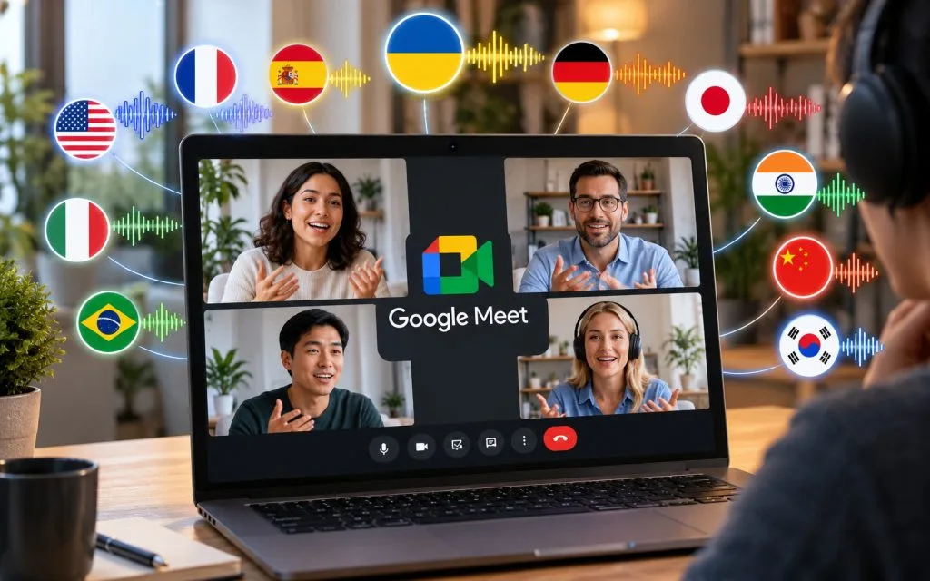 Google Meet розширив голосовий переклад на 63 мови: серед них є українська
