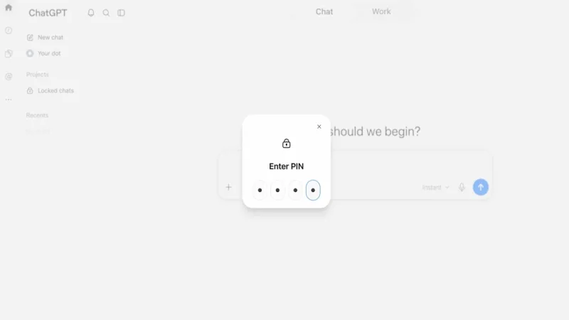 Розмову з ChatGPT тепер можна сховати за паролем: як це зробити