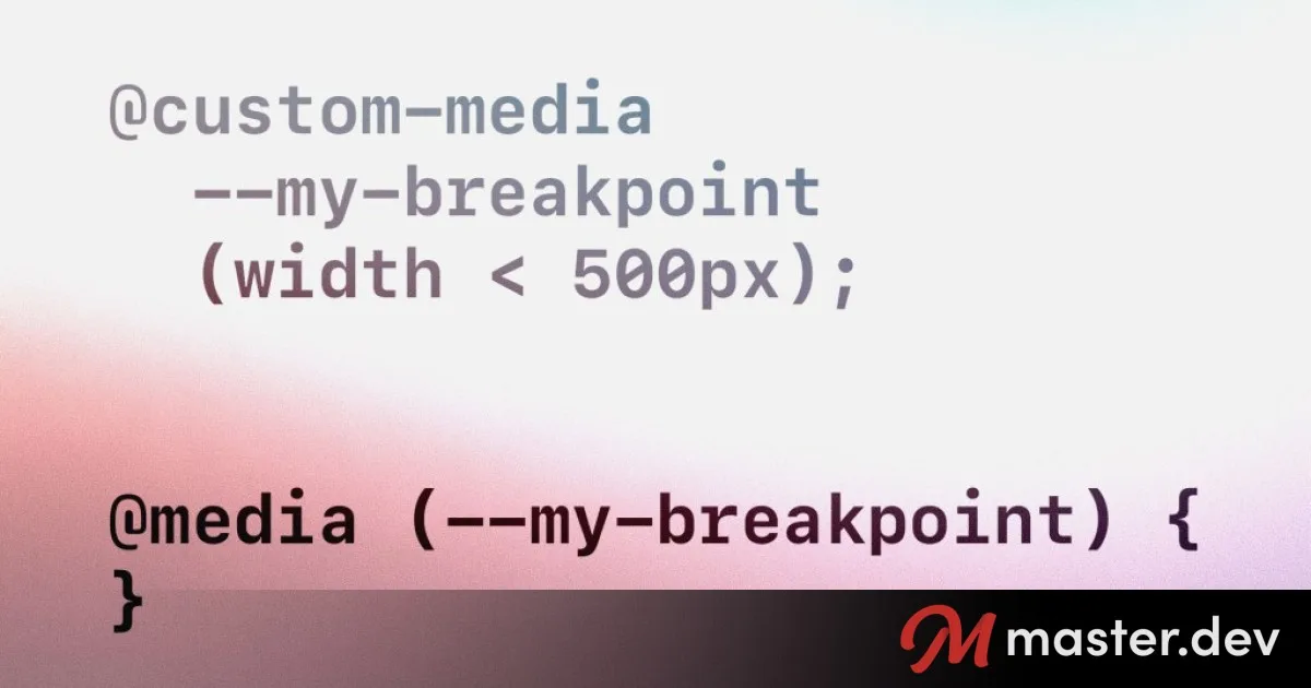 Useful @custom-media Presets