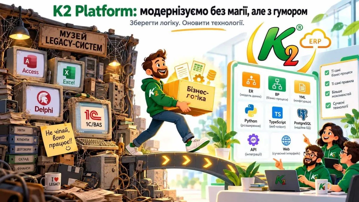 K2 Platform: навіщо створювати програмне забезпечення з нуля, якщо можна створювати майбутнє?