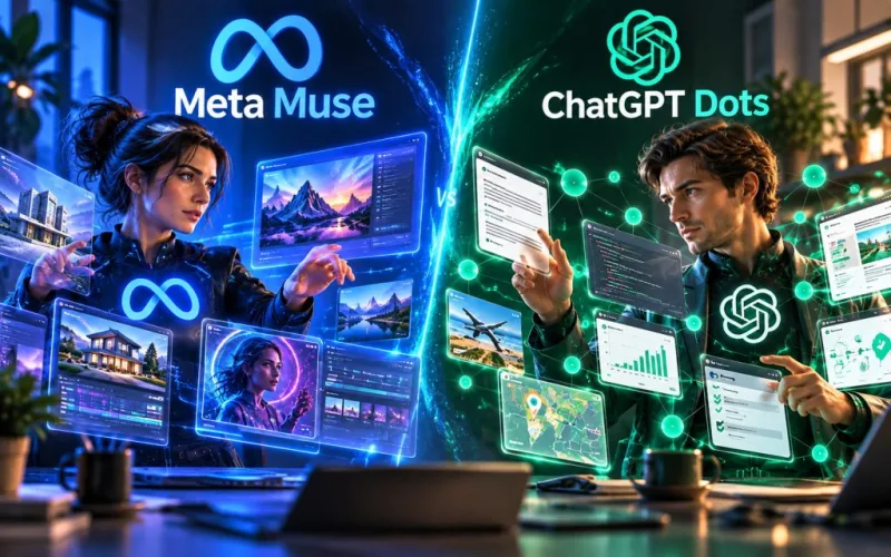 Meta Muse проти ChatGPT Dots: з’ясовуємо, який агент краще