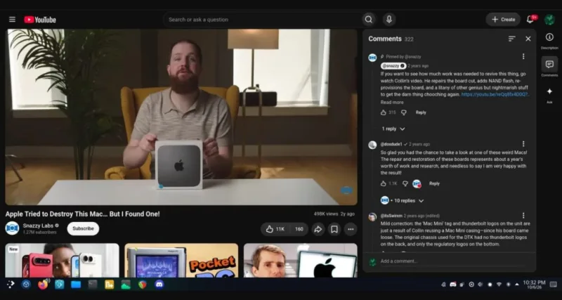 YouTube знову тестує коментарі збоку від відео — користувачі незадоволені